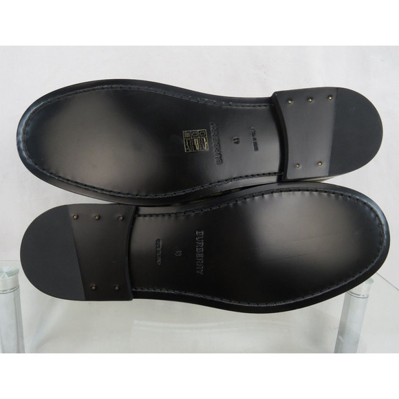 $790 BURBERRY HACKNEY BEIGE CHECK WOOL PENNY LOAFERS 10 US 43 ITALY - Picture 12 of 14